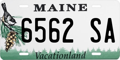 ME license plate 6562SA