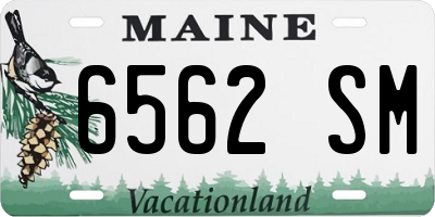 ME license plate 6562SM