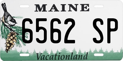 ME license plate 6562SP