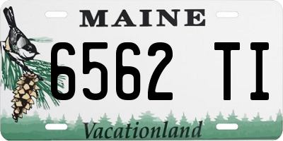 ME license plate 6562TI