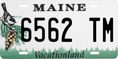ME license plate 6562TM