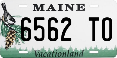 ME license plate 6562TO