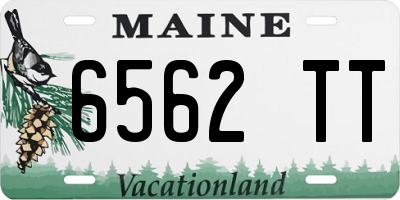 ME license plate 6562TT