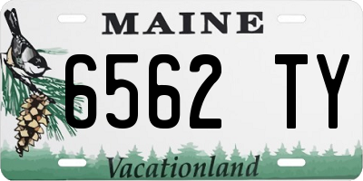 ME license plate 6562TY