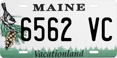 ME license plate 6562VC