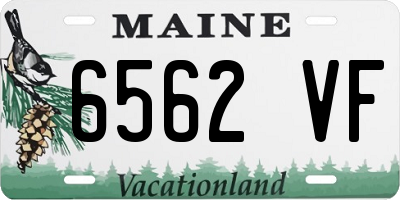 ME license plate 6562VF