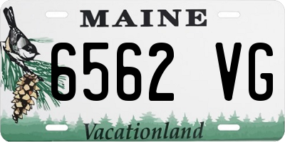 ME license plate 6562VG