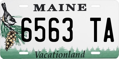 ME license plate 6563TA