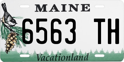 ME license plate 6563TH