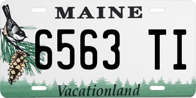 ME license plate 6563TI