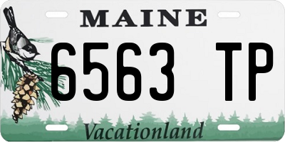ME license plate 6563TP