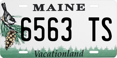 ME license plate 6563TS