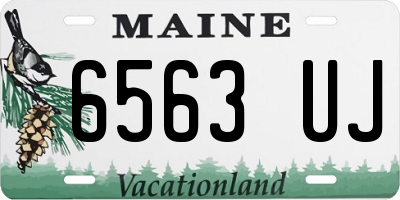 ME license plate 6563UJ