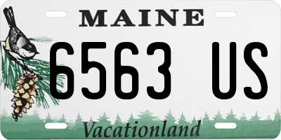 ME license plate 6563US
