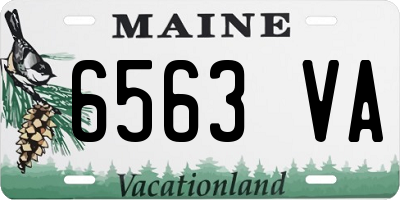 ME license plate 6563VA