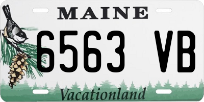 ME license plate 6563VB