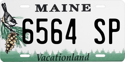 ME license plate 6564SP