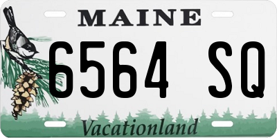 ME license plate 6564SQ