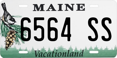 ME license plate 6564SS