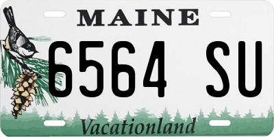 ME license plate 6564SU