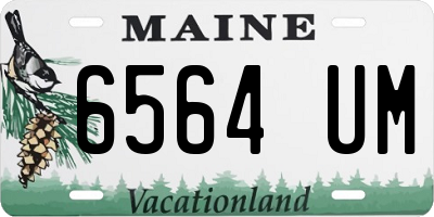 ME license plate 6564UM