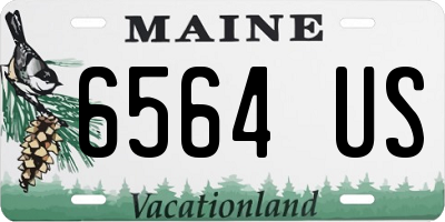 ME license plate 6564US