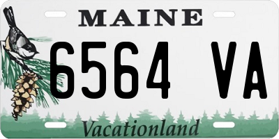 ME license plate 6564VA