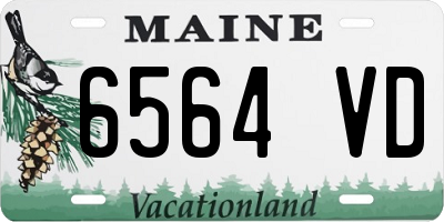 ME license plate 6564VD