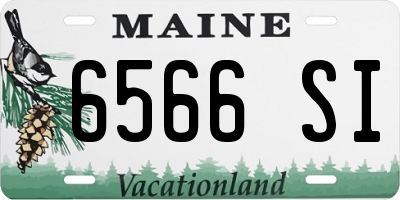 ME license plate 6566SI
