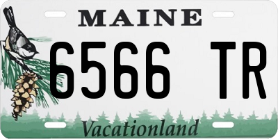 ME license plate 6566TR