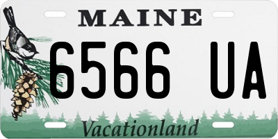 ME license plate 6566UA