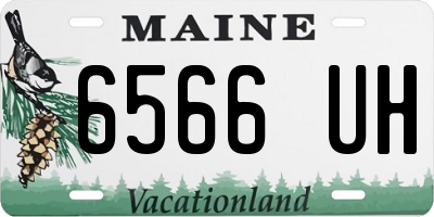 ME license plate 6566UH