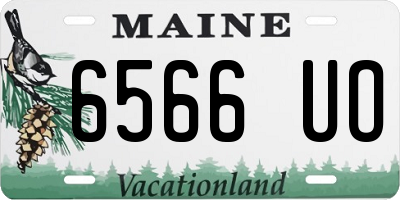 ME license plate 6566UO