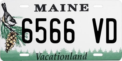 ME license plate 6566VD