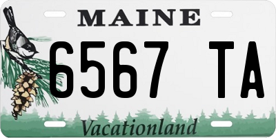 ME license plate 6567TA
