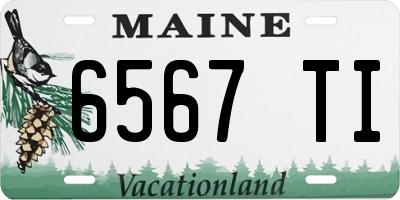 ME license plate 6567TI