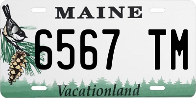 ME license plate 6567TM