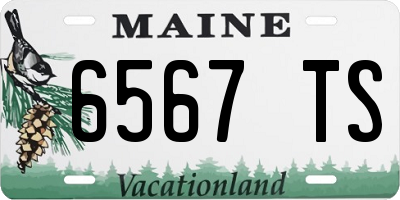 ME license plate 6567TS