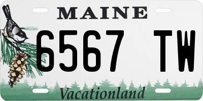 ME license plate 6567TW