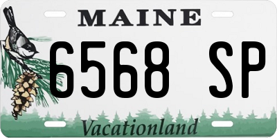 ME license plate 6568SP