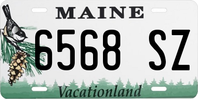 ME license plate 6568SZ