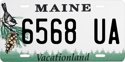 ME license plate 6568UA