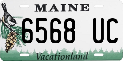 ME license plate 6568UC