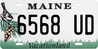 ME license plate 6568UD