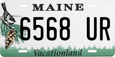 ME license plate 6568UR