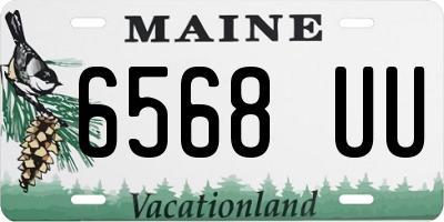 ME license plate 6568UU