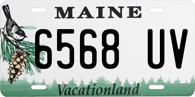 ME license plate 6568UV