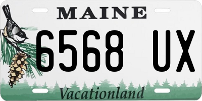 ME license plate 6568UX
