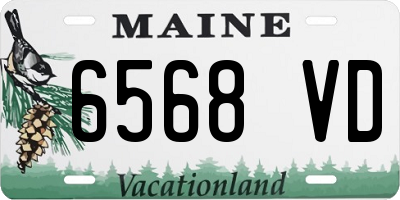 ME license plate 6568VD