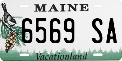 ME license plate 6569SA